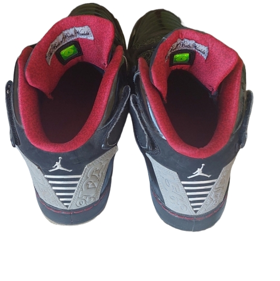 NIKE 2008 Air Jordan Fusion 20 Stealth Black  Varsity Red - Picture 3 of 6